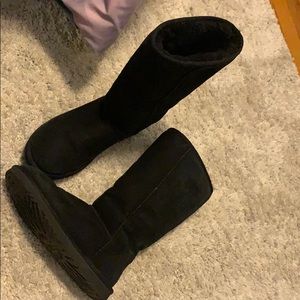 Tall black ugg boots